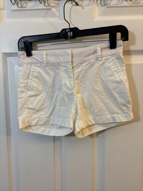 Vineyard Vines White Cotton Chino Shorts